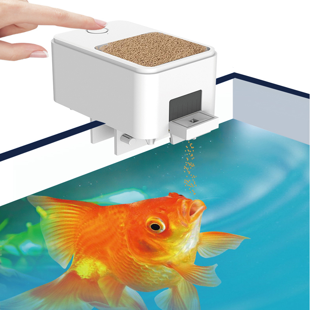 Aquarium Fish Feeder Automatic - 100ML Large Capacity Fish Feeder Mobilephone