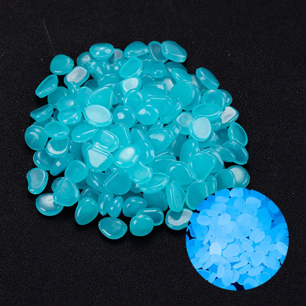 Aquarium Fish Real - 100Pcs Pebbles Glow In The Dark