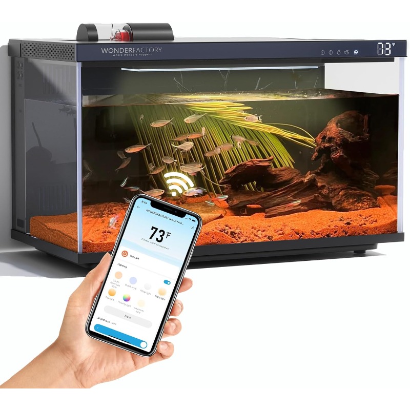 Smart Aquarium, Glass Fish Tan – Aquarium Fish Feeder Automatic recenzja i cena