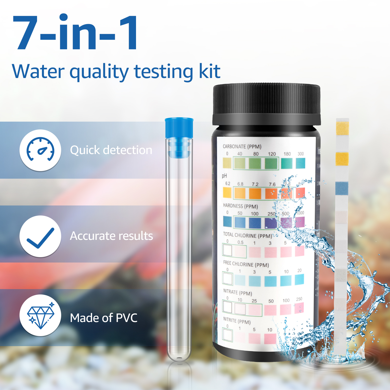 100Pcs 7 in 1 Aquarium Test St – Aquarium Fish Youtube recenzja i cena